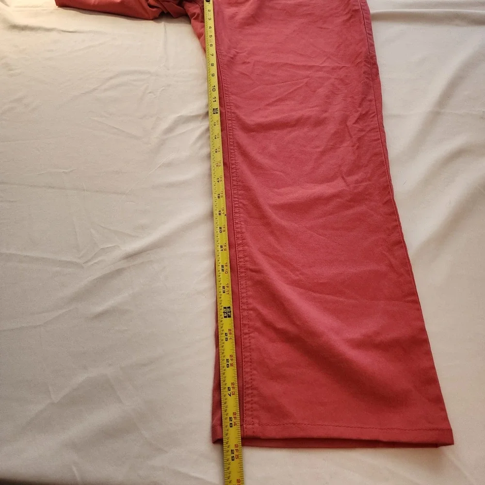 Peter Millar‎ Pima Cotton Dress Pants Cape Red Flat Front Size 38